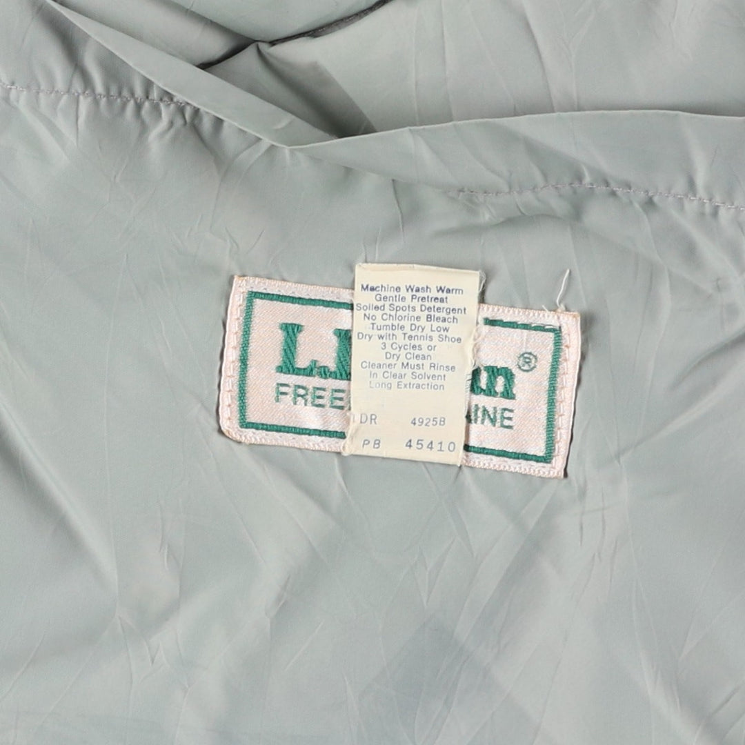 Vintage LLBean goose down jacket from the 1980'S to 1990s, made in the USA, size L. Nylon Khaki type Vintage Second Hand