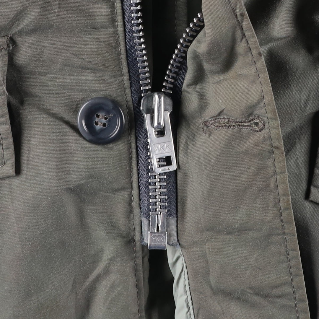 Vintage LLBean goose down jacket from the 1980'S to 1990s, made in the USA, size L. Nylon Khaki type Vintage Second Hand
