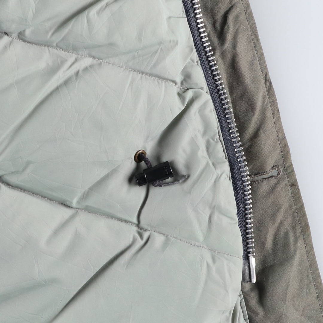 Vintage LLBean goose down jacket from the 1980'S to 1990s, made in the USA, size L. Nylon Khaki type Vintage Second Hand