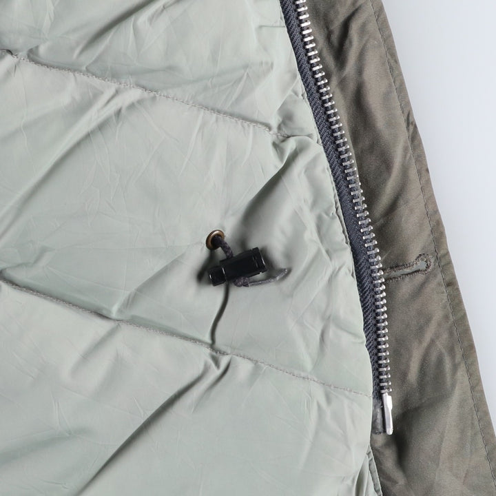Vintage LLBean goose down jacket from the 1980'S to 1990s, made in the USA, size L. Nylon Khaki type Vintage Second Hand