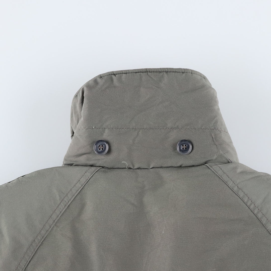 Vintage LLBean goose down jacket from the 1980'S to 1990s, made in the USA, size L. Nylon Khaki type Vintage Second Hand