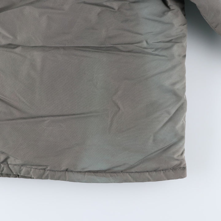 Vintage LLBean goose down jacket from the 1980'S to 1990s, made in the USA, size L. Nylon Khaki type Vintage Second Hand