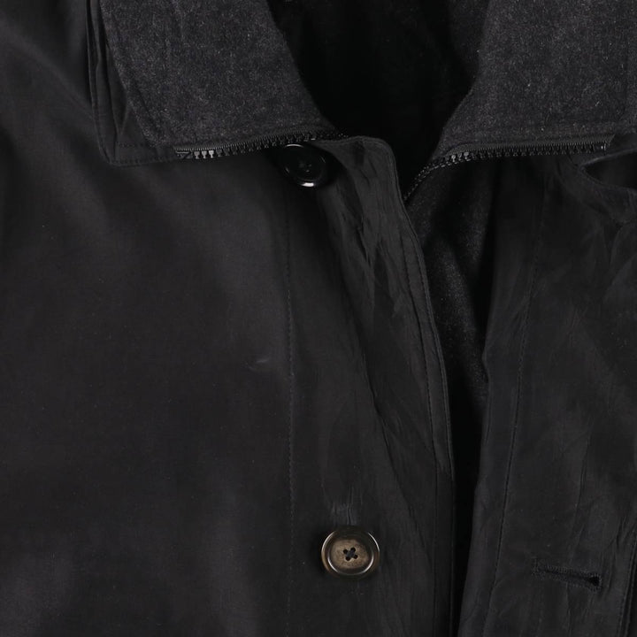 Ralph Lauren Lauren half coat, men's size L polyester black type Vintage Second Hand