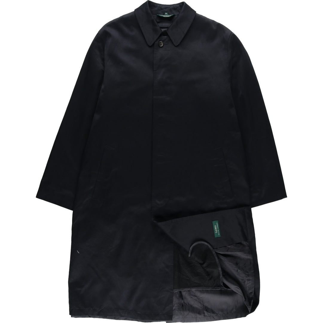Ralph Lauren LAUREN Lauren Balmacaan Coat, Men's Size M cotton black type Vintage Second Hand