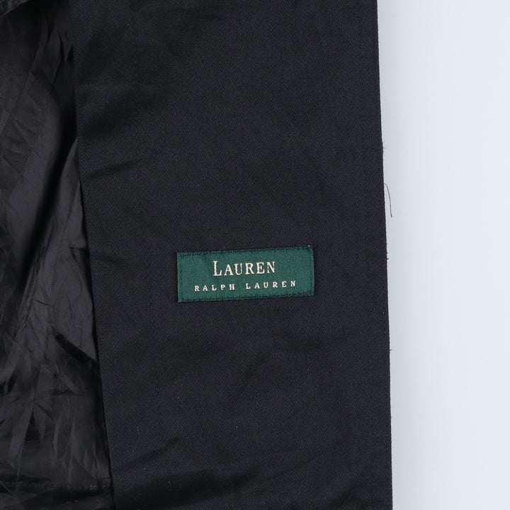 Ralph Lauren LAUREN Lauren Balmacaan Coat, Men's Size M cotton black type Vintage Second Hand