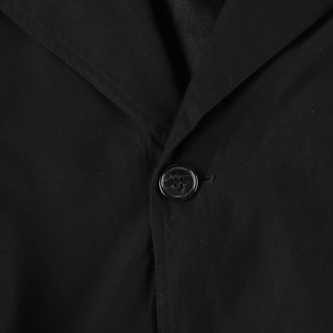 Pierre Cardin trench coat, men's size XL polyester black type Vintage Second Hand