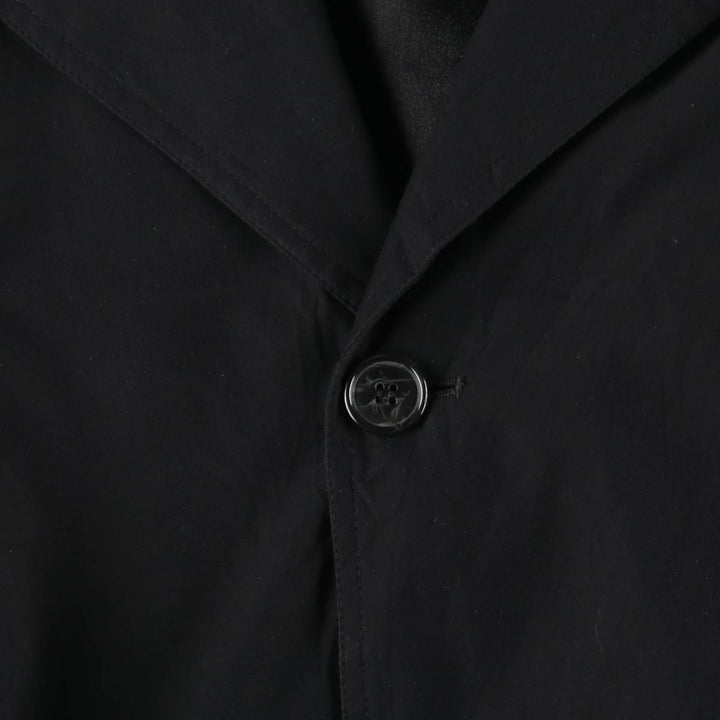 Pierre Cardin trench coat, men's size XL polyester black type Vintage Second Hand