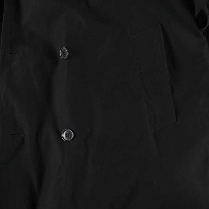 Pierre Cardin trench coat, men's size XL polyester black type Vintage Second Hand