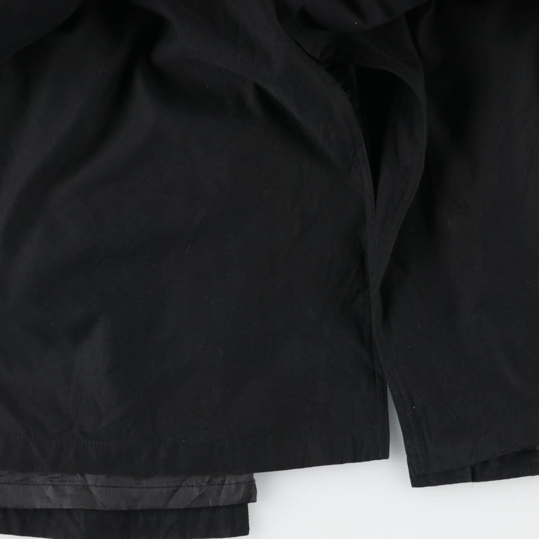 Pierre Cardin trench coat, men's size XL polyester black type Vintage Second Hand