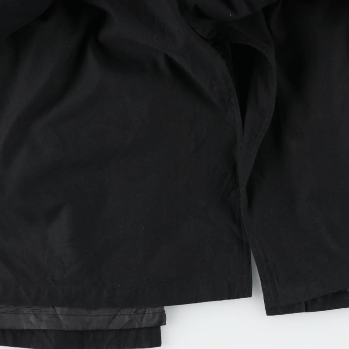 Pierre Cardin trench coat, men's size XL polyester black type Vintage Second Hand