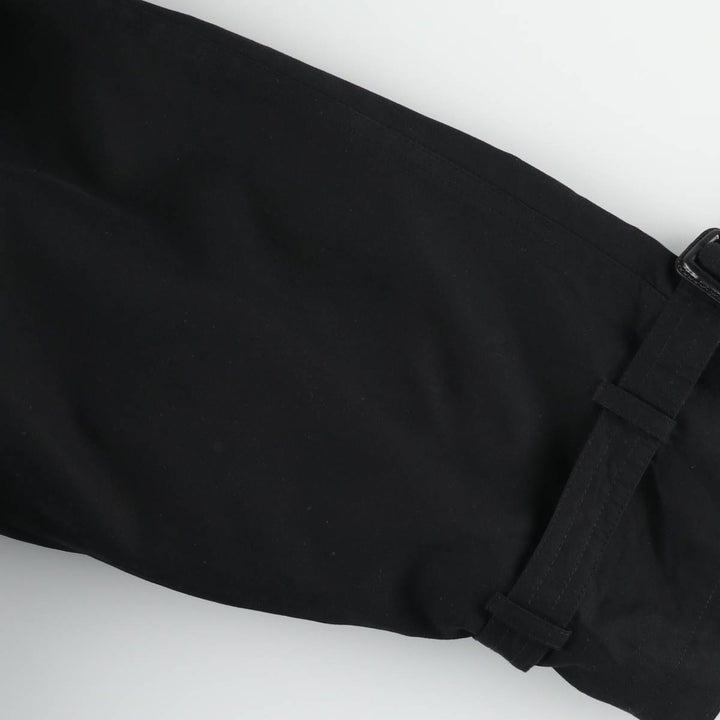 Pierre Cardin trench coat, men's size XL polyester black type Vintage Second Hand