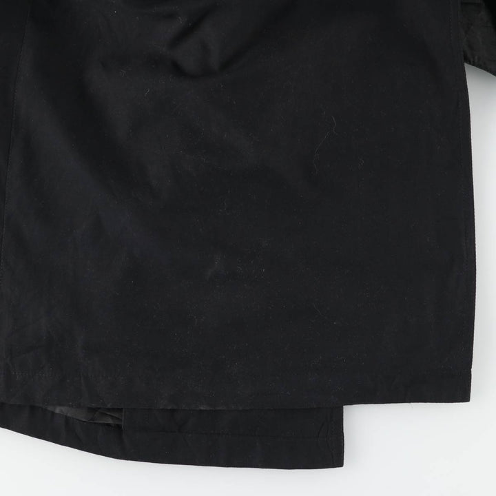 Pierre Cardin trench coat, men's size XL polyester black type Vintage Second Hand