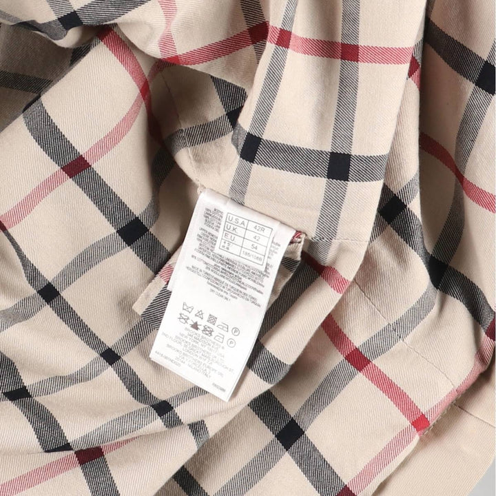 Brooks Brothers Half Coat, Men's Size L (approx.) cotton Beige type Vintage Second Hand