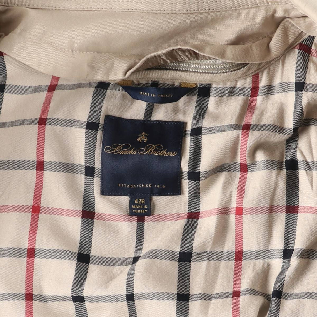 Brooks Brothers Half Coat, Men's Size L (approx.) cotton Beige type Vintage Second Hand