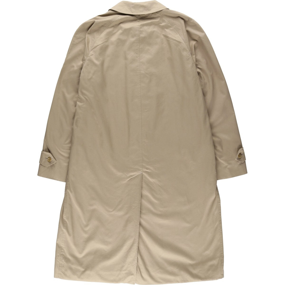 Burberry's Balmacaan Coat, Made in England, Men's Size L cotton Beige type Vintage Second Hand