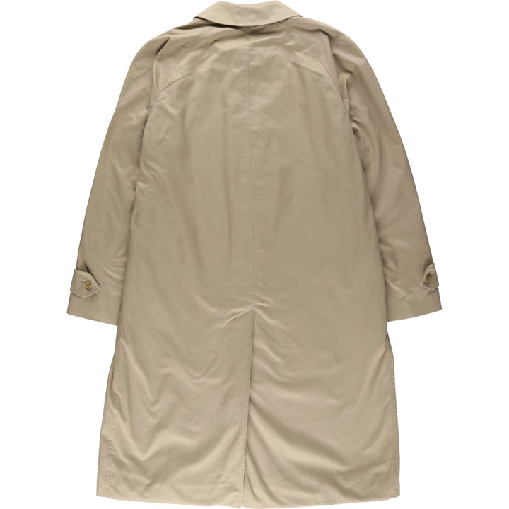 Burberry's Balmacaan Coat, Made in England, Men's Size L cotton Beige type Vintage Second Hand