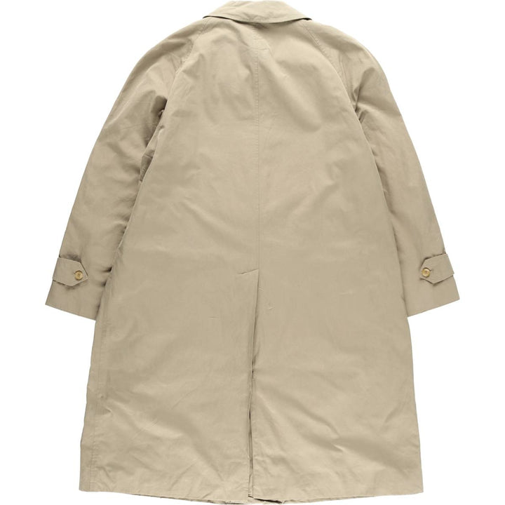 Burberry's 100% cotton Balmacaan coat, made in England, size L. cotton Khaki type beige Vintage Second Hand
