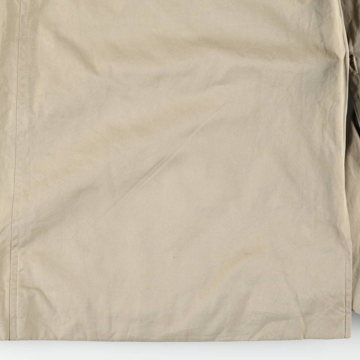 Burberry's 100% cotton Balmacaan coat, made in England, size L. cotton Khaki type beige Vintage Second Hand