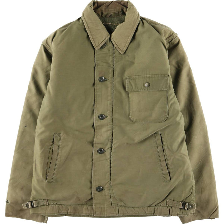Vintage A-2 Military Deck Jacket, Men's Size Medium unclear Khaki type Vintage Second Hand