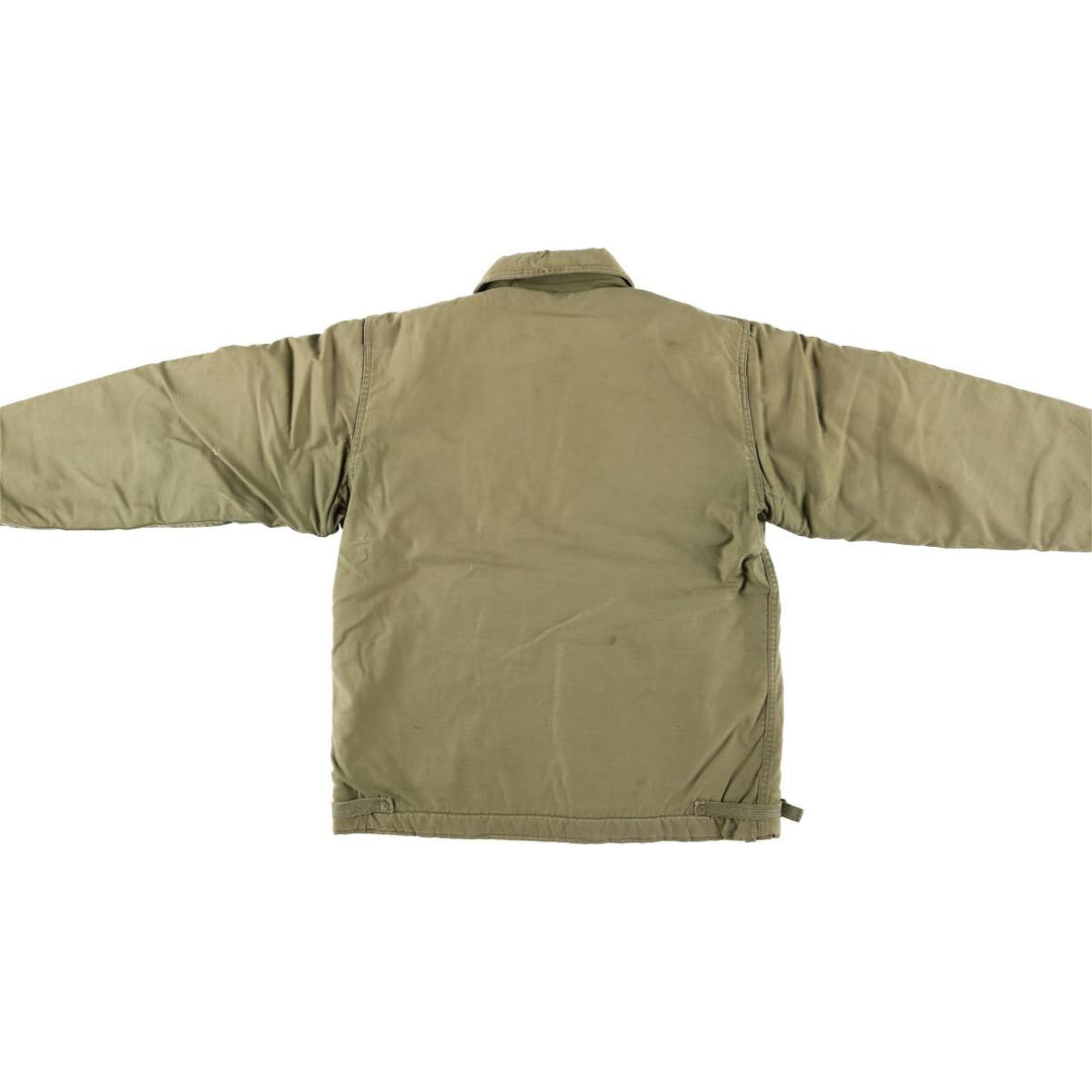 Vintage A-2 Military Deck Jacket, Men's Size Medium unclear Khaki type Vintage Second Hand