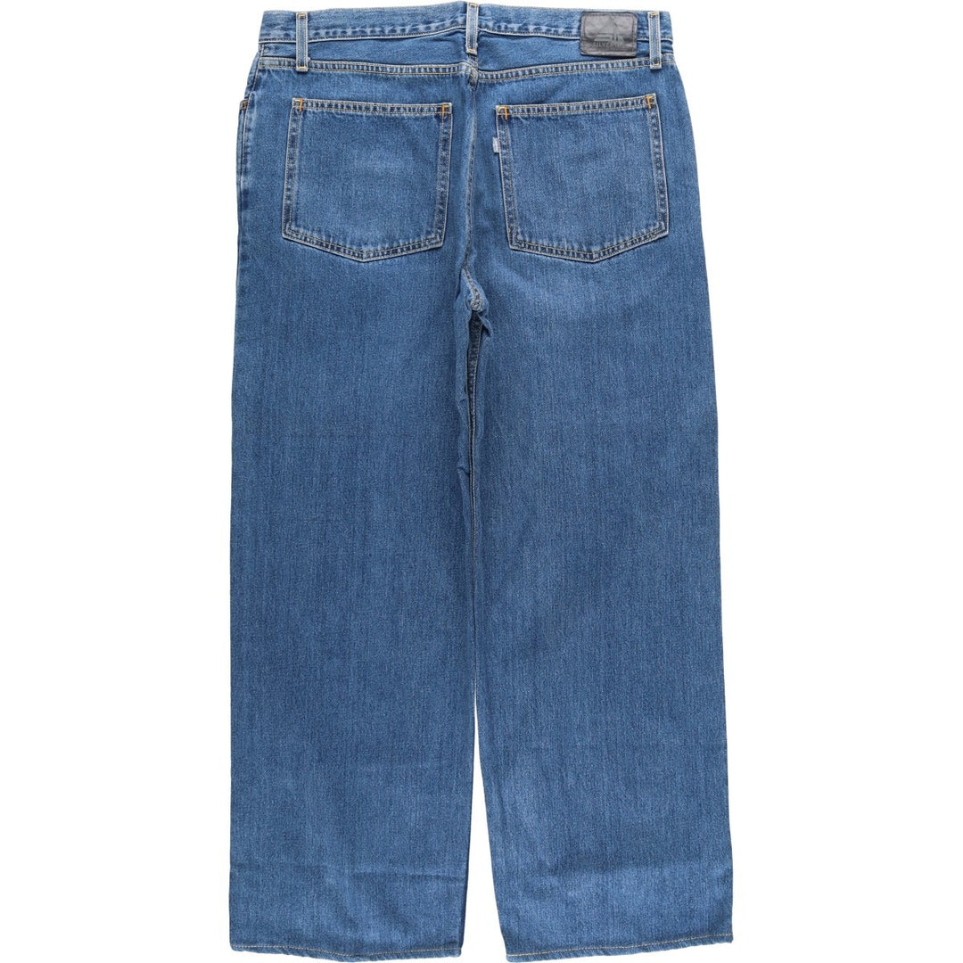 2000'S Levi's SILVER TAB LOW+LOOSE Straight Denim Pants, Men's Size 38 cotton blue type Vintage Second Hand