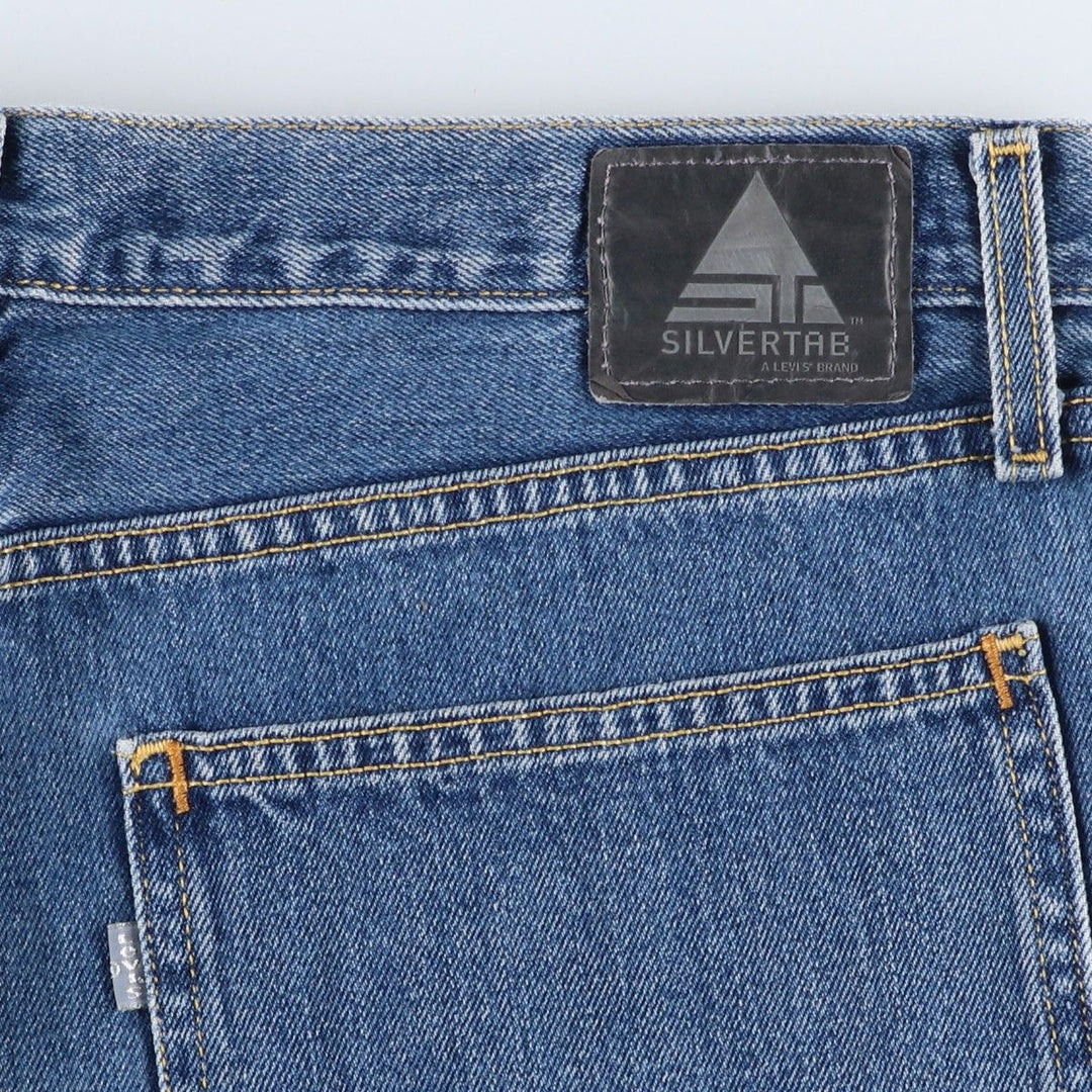 2000'S Levi's SILVER TAB LOW+LOOSE Straight Denim Pants, Men's Size 38 cotton blue type Vintage Second Hand