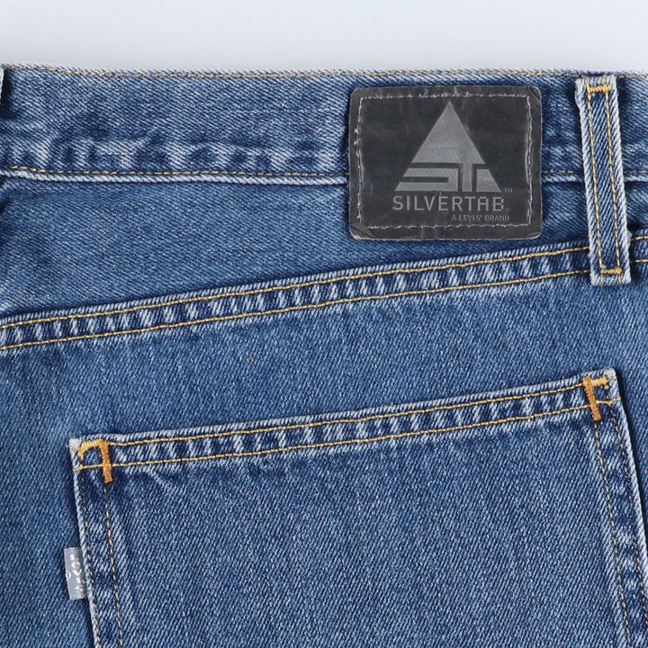 2000'S Levi's SILVER TAB LOW+LOOSE Straight Denim Pants, Men's Size 38 cotton blue type Vintage Second Hand