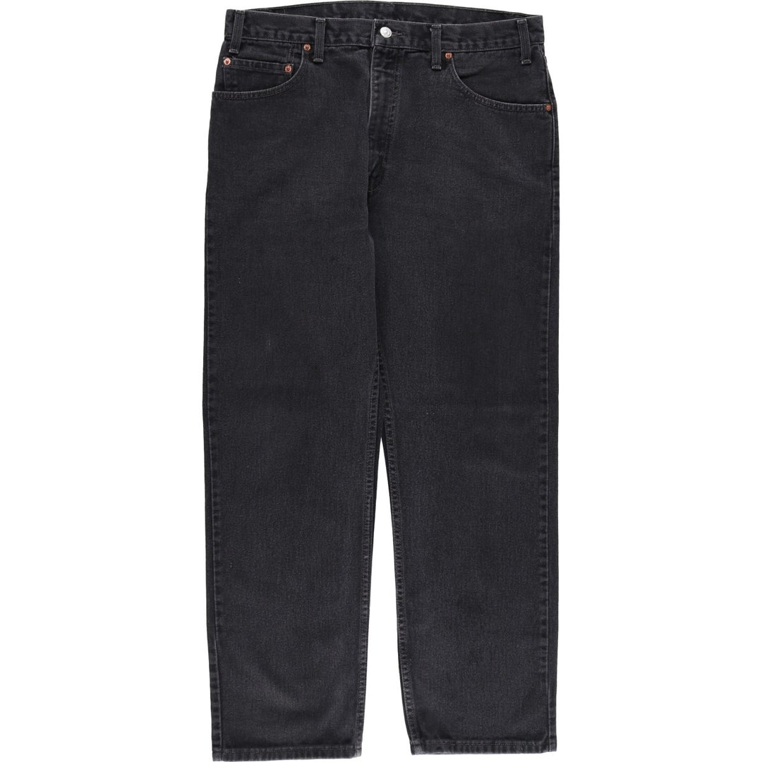 2000'S Levi's 505 Regular Fit Straight Leg Tapered Black Denim Pants, Made in Canada, Men's Size W35 cotton black type Vintage Second Hand