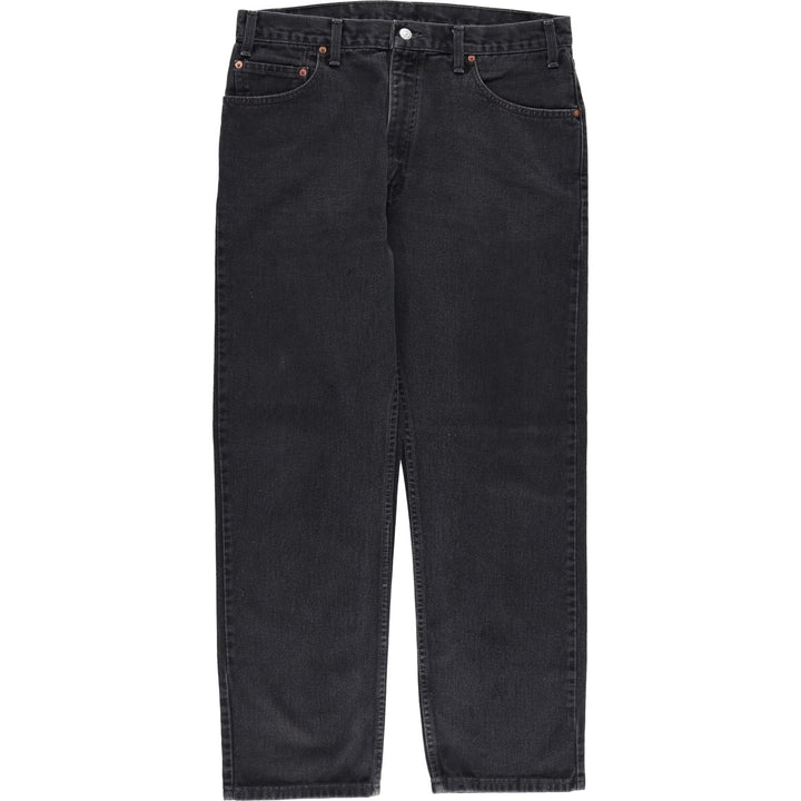 2000'S Levi's 505 Regular Fit Straight Leg Tapered Black Denim Pants, Made in Canada, Men's Size W35 cotton black type Vintage Second Hand