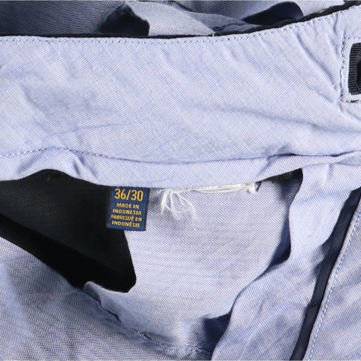 Ralph Lauren POLO RALPH LAUREN STRETCH CLASSIC FIT Corduroy Pants Men's Size W37 unclear navy blue type Vintage Second Hand