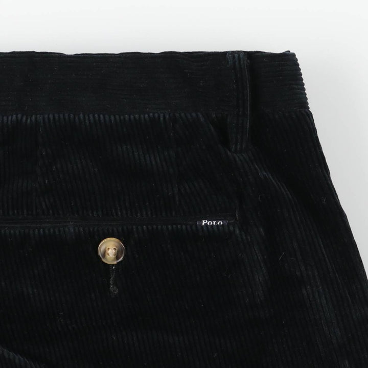Ralph Lauren POLO RALPH LAUREN STRETCH CLASSIC FIT Corduroy Pants Men's Size W37 unclear navy blue type Vintage Second Hand