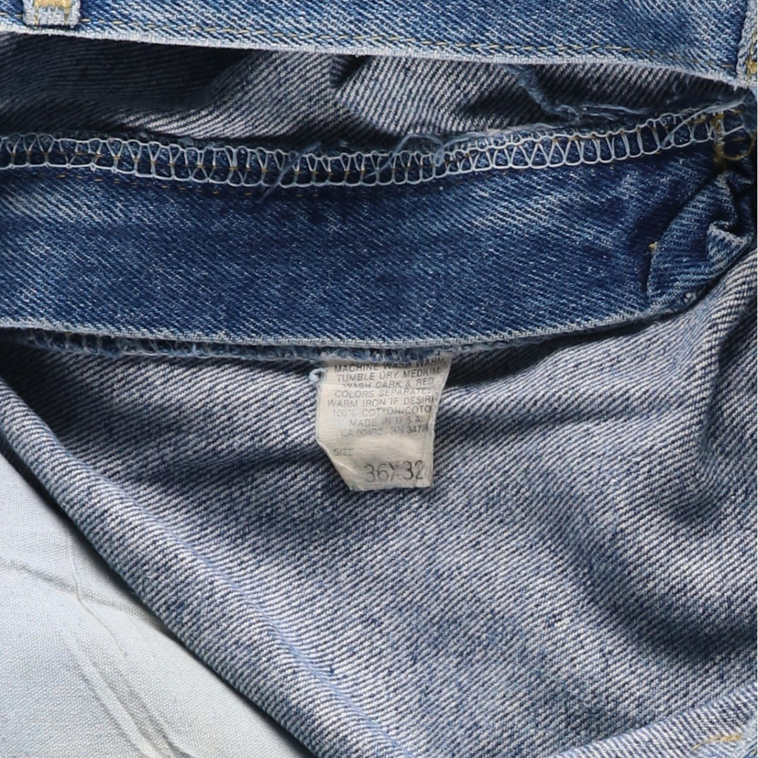 Lee Tapered Denim Pants, Made in USA, Men's, Size W34 cotton blue type Vintage Second Hand
