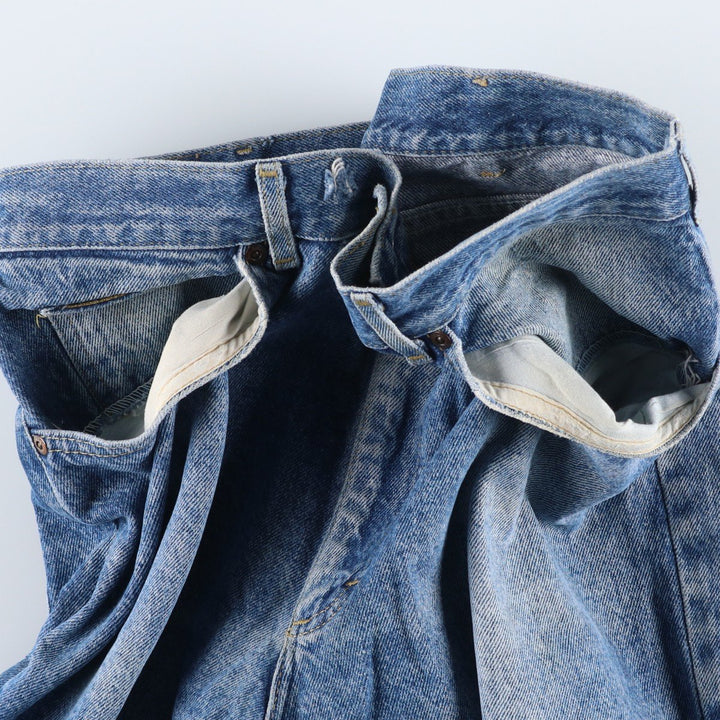 Lee Tapered Denim Pants, Made in USA, Men's, Size W34 cotton blue type Vintage Second Hand