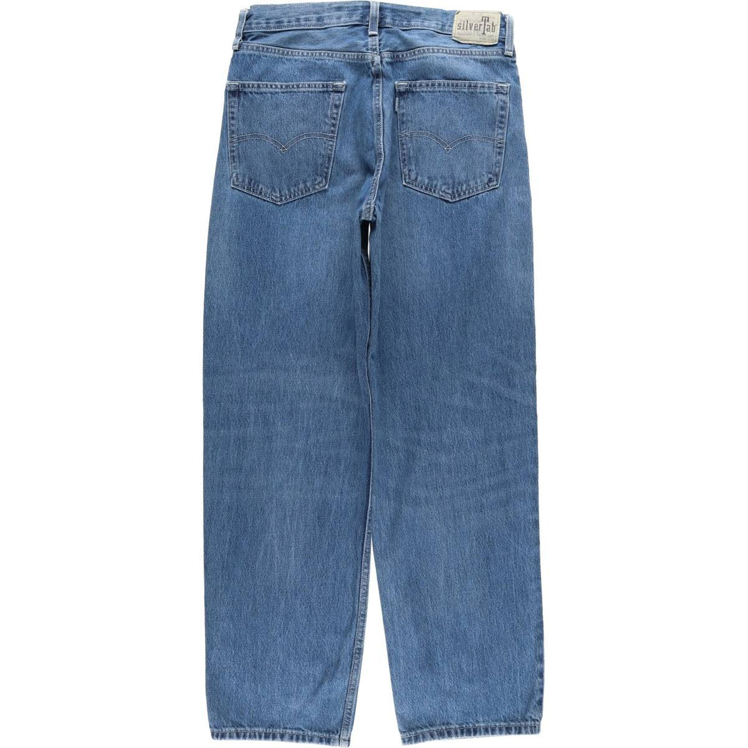 Levi's SILVER TAB LOOSE Tapered Denim Pants, Men's Size W32 cotton blue type Vintage Second Hand