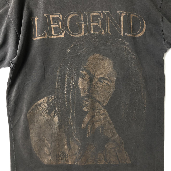 90'S Hefty Bob Marley Band T-Shirt, Men's XL cotton black type Vintage Second Hand