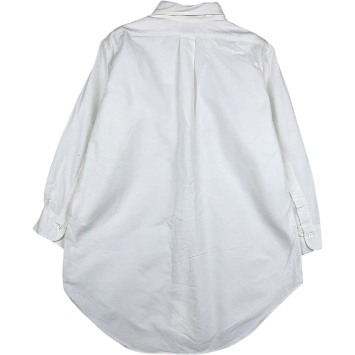 Vintage 1970'S Brooks Brothers MAKERS long-sleeved cotton shirt, size M, men's cotton white type Vintage Second Hand