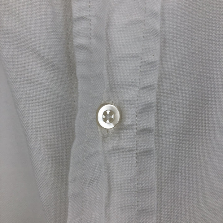 Vintage 1970'S Brooks Brothers MAKERS long-sleeved cotton shirt, size M, men's cotton white type Vintage Second Hand