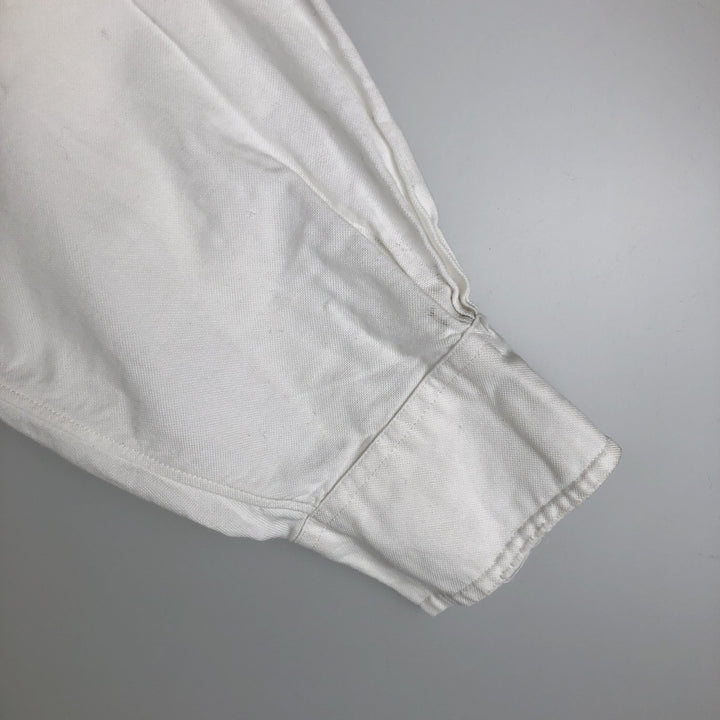 Vintage 1970'S Brooks Brothers MAKERS long-sleeved cotton shirt, size M, men's cotton white type Vintage Second Hand