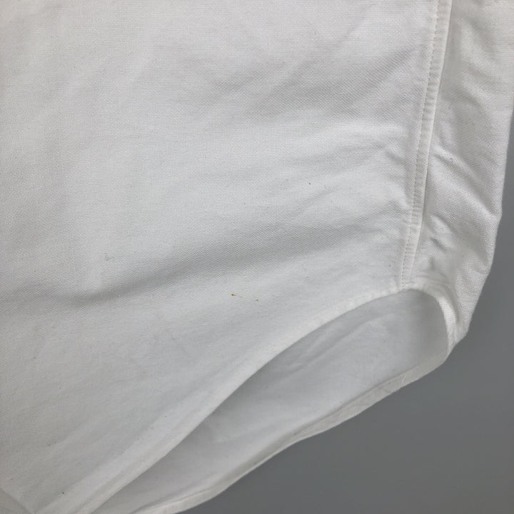 Vintage 1970'S Brooks Brothers MAKERS long-sleeved cotton shirt, size M, men's cotton white type Vintage Second Hand