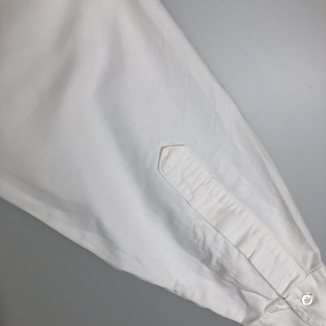 Vintage 1970'S Brooks Brothers MAKERS long-sleeved cotton shirt, size M, men's cotton white type Vintage Second Hand