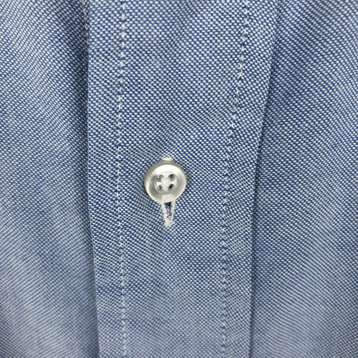 Vintage Brooks Brothers MAKERS long-sleeved button-down shirt, made in the USA, size L, men's. cotton blue type Vintage Second Hand