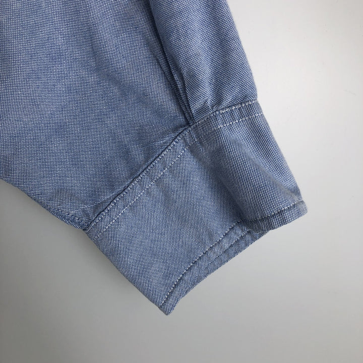 Vintage Brooks Brothers MAKERS long-sleeved button-down shirt, made in the USA, size L, men's. cotton blue type Vintage Second Hand