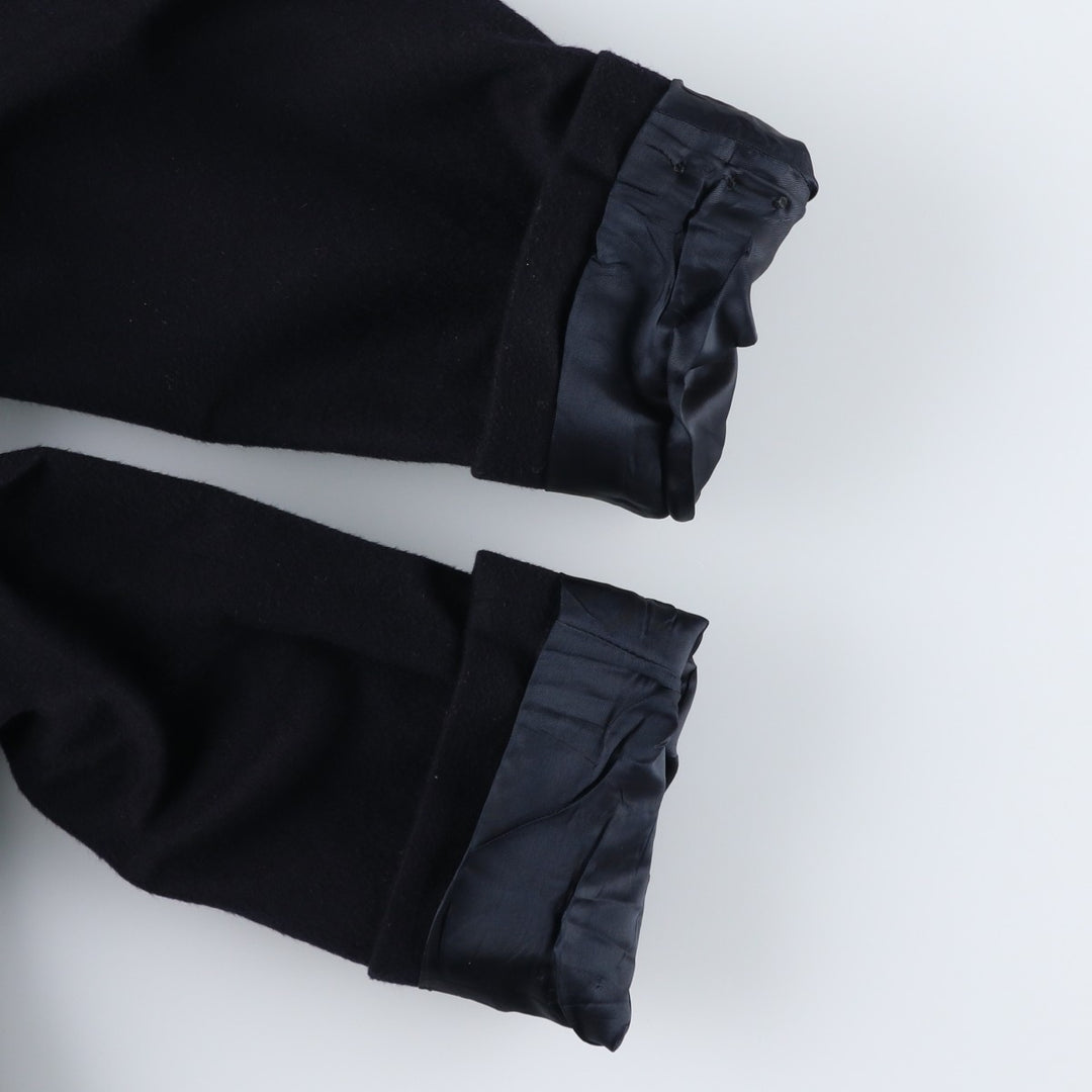 Burberry's wool tailored jacket, size M, men's wool navy blue type Vintage Second Hand