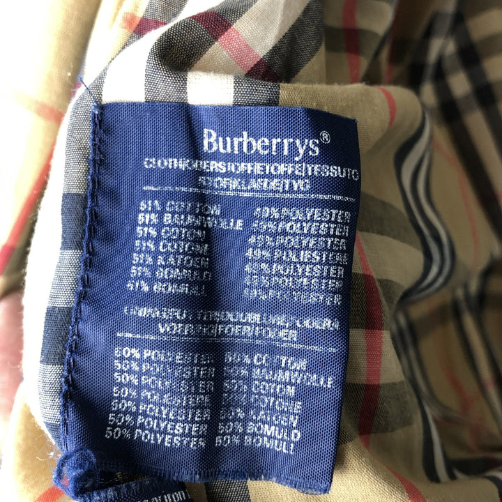 Burberry's cotton jacket, men's size XL cotton Beige type Vintage Second Hand