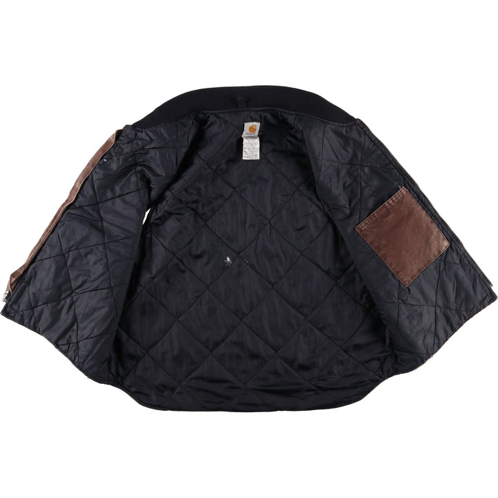 2000'S Carhartt Classic Padded Duck Vest, Made in USA, Men's XL cotton brown type Vintage Second Hand
