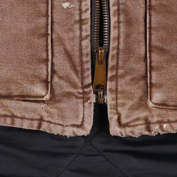 2000'S Carhartt Classic Padded Duck Vest, Made in USA, Men's XL cotton brown type Vintage Second Hand