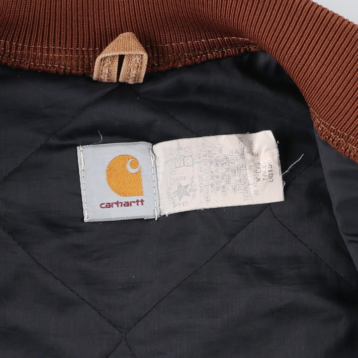 Vintage Carhartt Classic Padded Duck Vest, Made in USA, Men's XL cotton brown type Vintage Second Hand