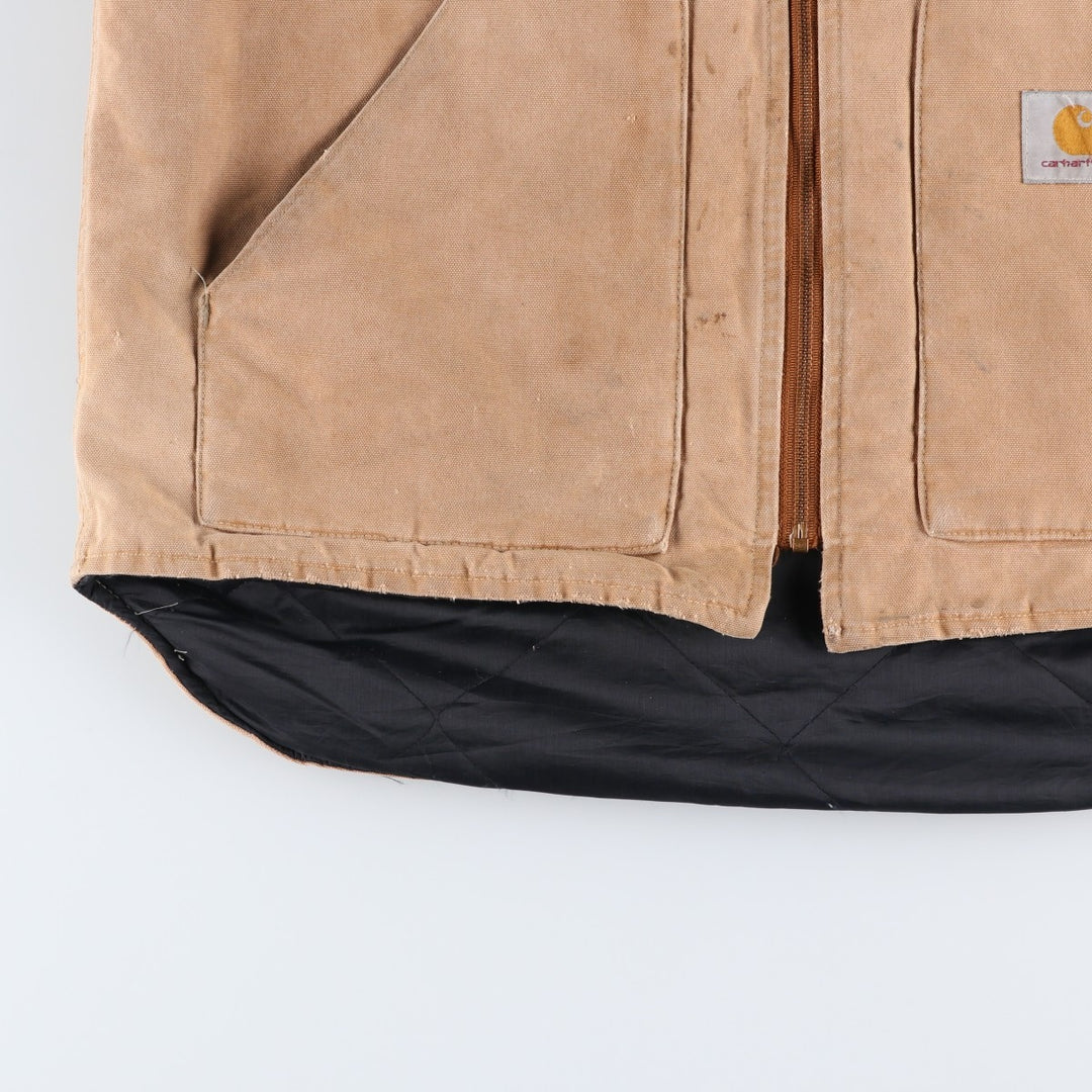 Vintage Carhartt Classic Padded Duck Vest, Made in USA, Men's XL cotton brown type Vintage Second Hand
