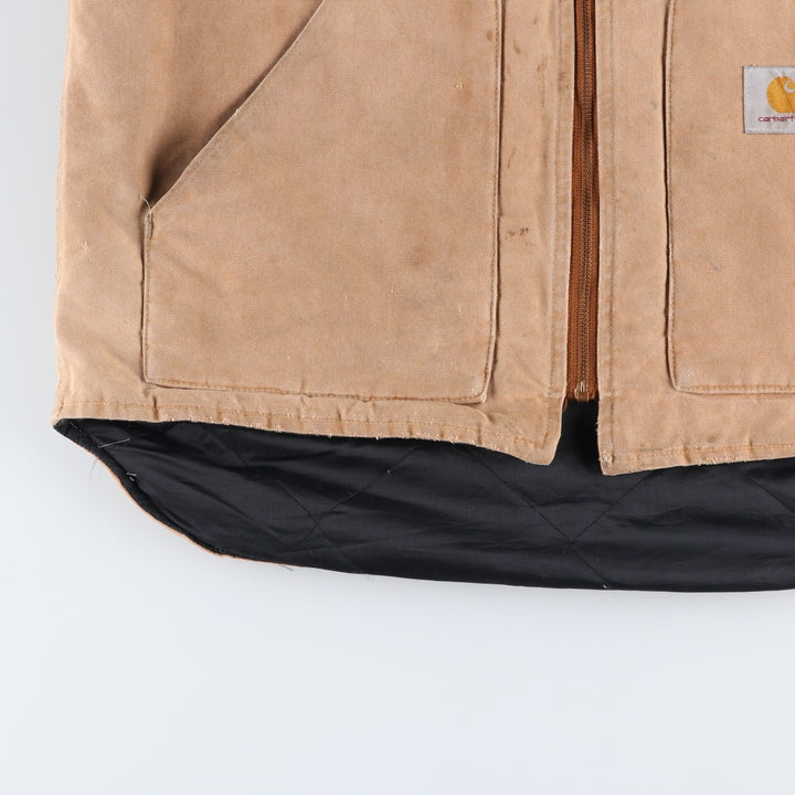 Vintage Carhartt Classic Padded Duck Vest, Made in USA, Men's XL cotton brown type Vintage Second Hand