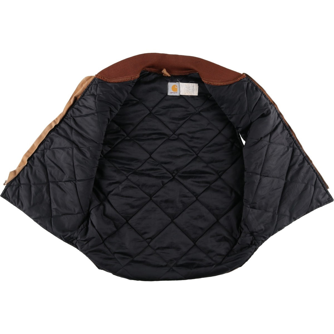 90'S Carhartt Classic Padded Duck Vest, Made in USA, Men's Size L, Vintage cotton brown type Vintage Second Hand